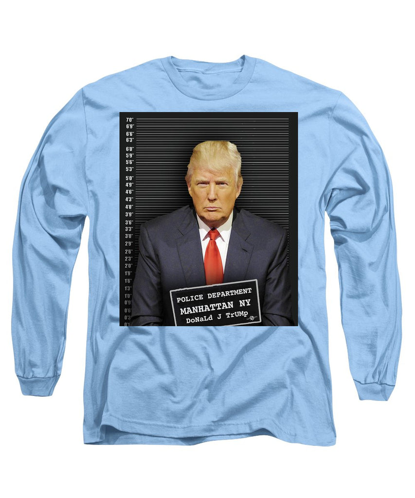 Donald Trump Mugshot Long Sleeve T Shirt Rubino Creative Fine Art