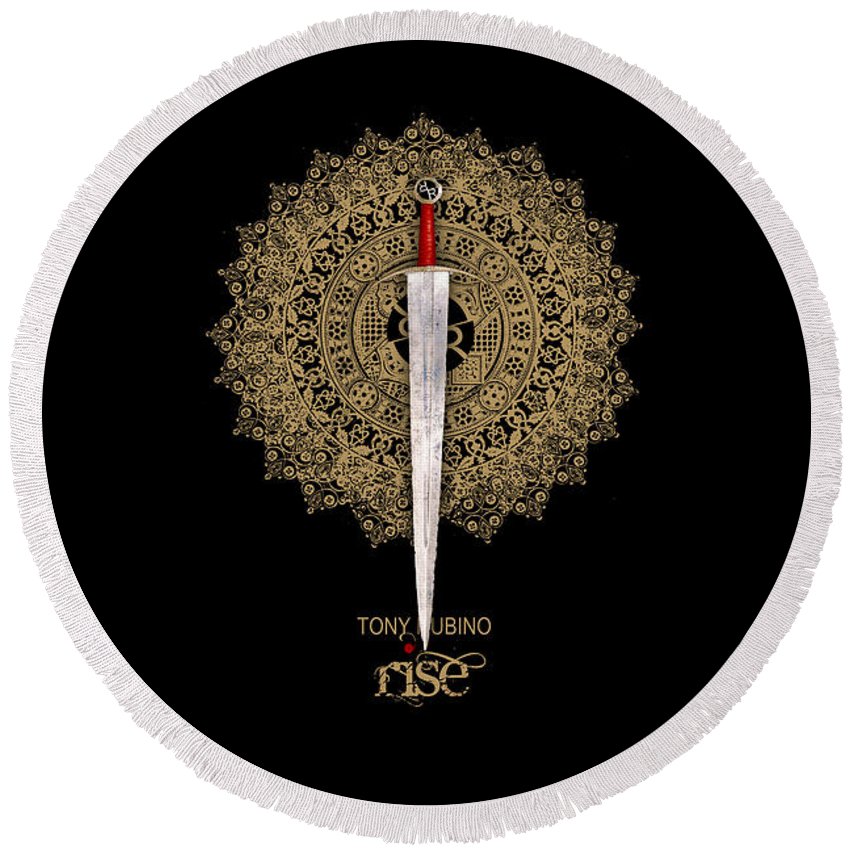 Rise Rubino Sword - Round Beach Towel