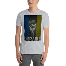 Support Ukraine I Stand With Ukraine Ukrainian Flag Fist Rise T-Shirt