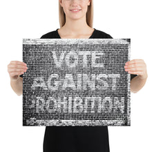 Funny Roaring Twenties No Prohibition Gift Vote Against Prohibition Sign Poster