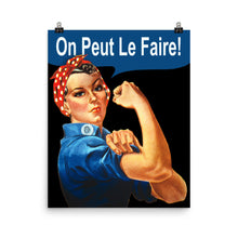 French Rosie The Riveter - We Can Do It France - Feminist Poster