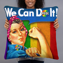 Human Right LGBT Pride Rosie The Riveter for Women Pillow