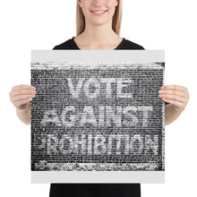 Funny Roaring Twenties No Prohibition Gift Vote Against Prohibition Sign Poster