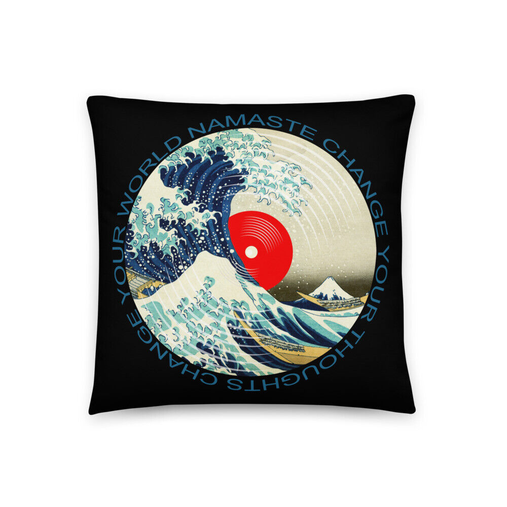 Chakras Meditation Namaste Yoga Edition Mandala Wave Pillow