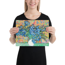 Graffiti Van Gogh Irises Poster