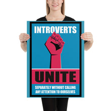 Funny Introvert - Introverts Unite Separately Poster