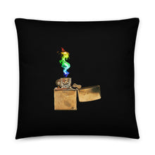 Rubino Propaganda On Fire Tees Lighter Flames Pillow