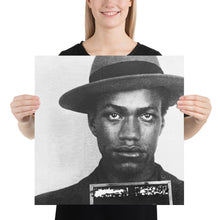 Malcolm X Mug Shot Mugshot Vertical Poster