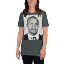 Malcolm X Mug Shot Mugshot Vertical 2 Tee Tees T-Shirt