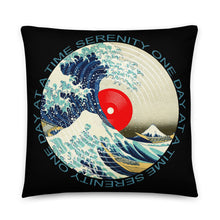 Sobriety Serenity One Day At A Time AA Sober Great Wave Pillow