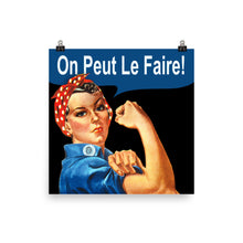 French Rosie The Riveter - We Can Do It France - Feminist Poster