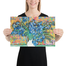 Graffiti Van Gogh Irises Poster