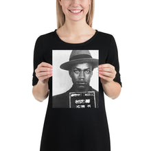 Malcolm X Mug Shot Mugshot Vertical Poster