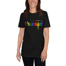 Human LBGTQ Rainbow T-Shirt Tee Tees Fancy