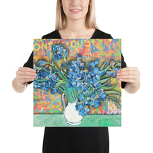 Graffiti Van Gogh Irises Poster