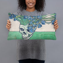 Punk Van Gogh Irises Skull Artist Gifts Pillow