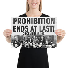 Funny Roaring Twenties No Prohibition Roaring 20s Gift Prohibition Ends Poster