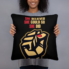 She believed she could so she did Inspirational Gift Basic Pillow