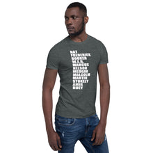 Nat Frederick Booker W.E.B Helvetica Black Lives T-Shirt