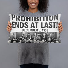 Funny Roaring Twenties No Prohibition Roaring 20s Gift Prohibition Ends Pillow