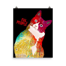 Rainbow cat shirt funny womens ew people meowy cat lovers Poster