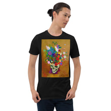 Punk Impressionist Flower Skull Tees Artist T-Shirt