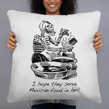 Jose Guadalupe Posada Mexican Food In Hell Basic Pillow