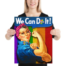 Human Right LGBT Pride Rosie The Riveter for Women Poster