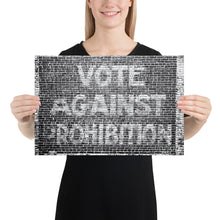 Funny Roaring Twenties No Prohibition Gift Vote Against Prohibition Sign Poster