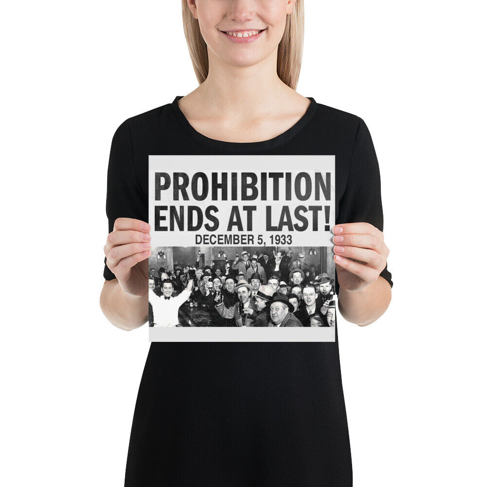 Funny Roaring Twenties No Prohibition Roaring 20s Gift Prohibition Ends Poster