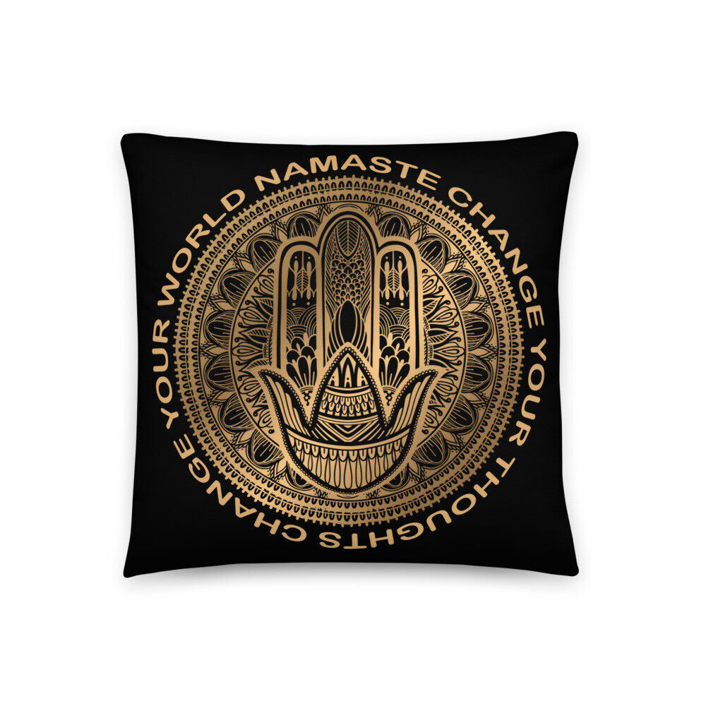 Chakras Meditation Namaste Yoga Edition Mandala Pillow