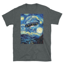 UFO Alien Abduction Starry Night Van Gogh Painting Short-Sleeve T-Shirt