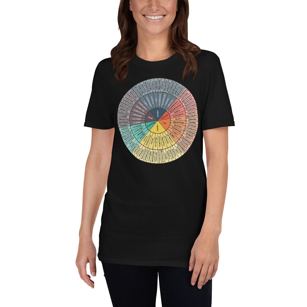 Emotions Wheel Zen Good Vibes Short-Sleeve Unisex T-Shirt