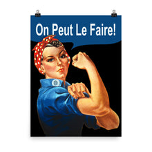 French Rosie The Riveter - We Can Do It France - Feminist Poster