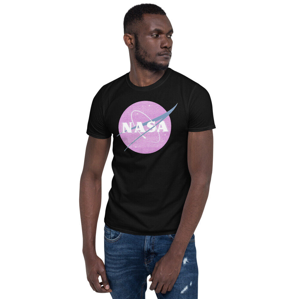 NASA Pastel Rainbow Classic Logo Graphic Tee Tees T-Shirt