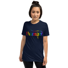 Human LBGTQ Rainbow T-Shirt Tee Tees Fancy