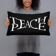 Teach Peace Tolerance Kindness Activist Hippie Gift Love 2 Basic Pillow