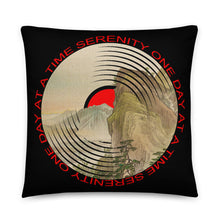 Sobriety Serenity One Day At A Time AA Sober Mountain Pillow