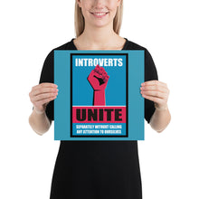 Funny Introvert - Introverts Unite Separately Poster