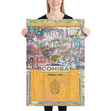 Cohiba Cuban Cigar Logo Painting Patina Poster