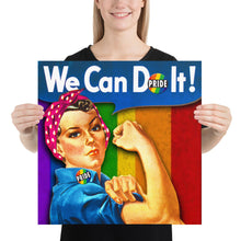 Human Right LGBT Pride Rosie The Riveter for Women Poster