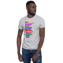 Nat Frederick Booker W.E.B Helvetica Black Lives Colorful T-Shirt