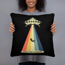 Get In Loser UFO Basic Pillow