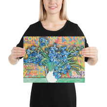 Graffiti Van Gogh Irises Poster