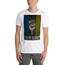 Support Ukraine I Stand With Ukraine Ukrainian Flag Fist Rise T-Shirt