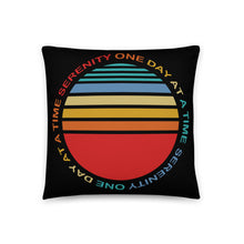 Sobriety Serenity One Day At A Time AA Sober Pillow