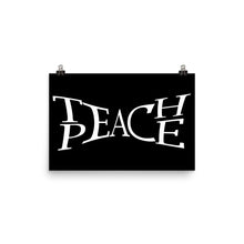 Teach Peace Tolerance Kindness Activist Hippie Gift Love 2 Poster