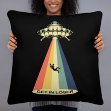 Get In Loser UFO Basic Pillow