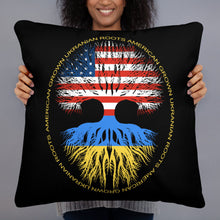 American Grown Ukrainian Roots Ukraine Flag Basic Pillow