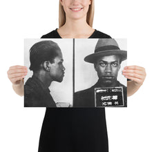 Malcolm X Mug Shot Mugshot Poster